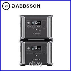 Dabbsson DBS1300&1700B 3000Wh Power Station Solar Generator LiFePO4 Battery MPPT