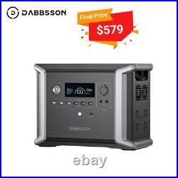 Dabbsson DBS1300 Portable Solar Power Station 1330Wh LiFePO4 Battery Generator