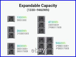 Dabbsson DBS1300 Portable Solar Power Station 1330Wh LiFePO4 Battery Generator