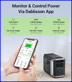 Dabbsson DBS2300 2200W Ultra-portable Power Station Generator+120W Solar Panel