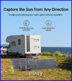 Dabbsson Portable Power Station 1330Wh Solar Generator Backup+2X120W Solar Panel