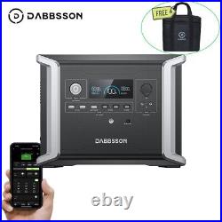 Dabbsson Portable Power Station DBS1300 1330Wh Solar Powered Generator Outdoor