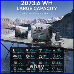 DaranEner Portable Power Station 2000W 2073.6Wh Solar Powered Generator N9V9