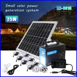Emergency Power Supply Portable Power Station Solar Generator Lamps DC Outlet
