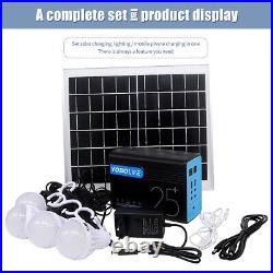 Emergency Power Supply Portable Power Station Solar Generator Lamps DC Outlet