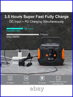 FF FLASHFISH 320W Portable Power Station 292Wh 80000mAh Solar Generator