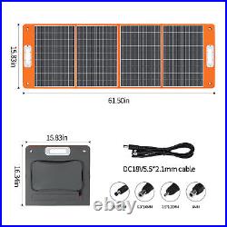 FlashFish Foldable 18V/100W Solar Panel For Outdoor/Indoor Backup Power Supply