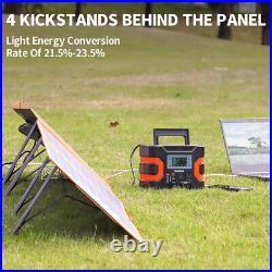 FlashFish Foldable 18V/100W Solar Panel For Outdoor/Indoor Backup Power Supply