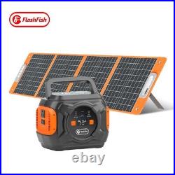 Foldable 18V/100W Solar Panel with 320W Portable Power station Solar Supply Kits