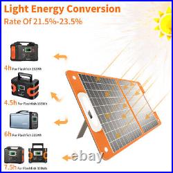 Foldable 60W Solar Panel 200W Portable Solar Generator Back up Power Supply Kits