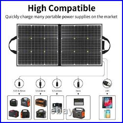 Foldable Solar Panel 100W 18V For Portable Power Supply/Outdoor/Camping/Garden