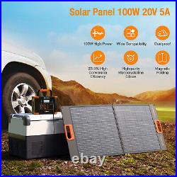 GRECELL 100W Foldable Solar Panel Portable Power Supply Charge for Power Station