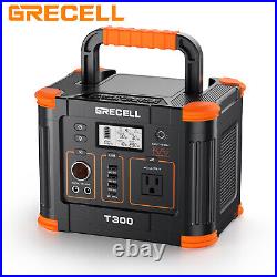 GRECELL 288Wh Portable Power Station 330W Solar Generator Peak 660W for Outdoor