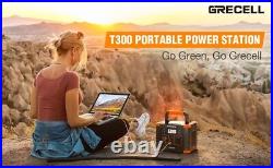 GRECELL Peak 600W Portable Power Station Solar Generator Backup Lithium Battery