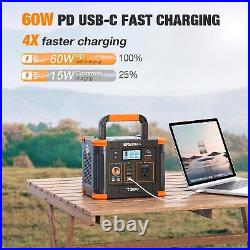 GRECELL Portable Power Station 330W Solar Generator Fast Charging Emergency