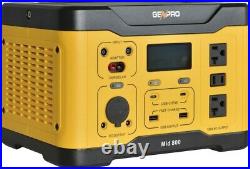 Genpro 800 Compact Portable Power Station 800W 891.7Wh AC DC USB Wireless Cha