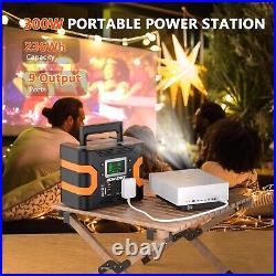 HOWEASY Portable Power Station, 300W (Peak 350W) Solar Generator