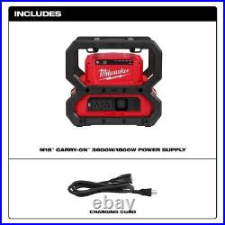 Milwaukee 2845-20 M18 18V CARRY-ON 3600With1800W Power Supply Bare Tool