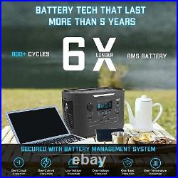 NEW Portable Power Station 1000Wh Generator USB Battery Charger Camping Solar
