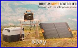 Peak 600W Portable Power Station Pure Sine Wave Solar Generator Lithium Battery