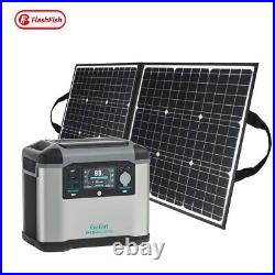 Portable 1500WithMAX 3000W Solar Power Supply 1008Wh + Foldable 100W Solar Panel