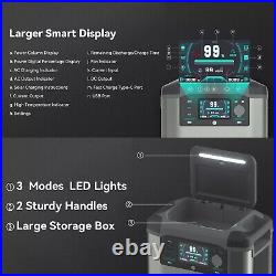 Portable 1500WithMAX 3000W Solar Power Supply 1008Wh + Foldable 100W Solar Panel