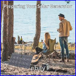 Portable 1500WithMAX 3000W Solar Power Supply 1008Wh + Foldable 100W Solar Panel