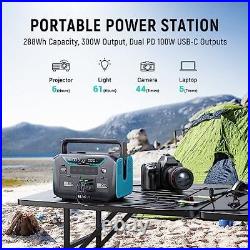 Portable 300W Outdoor Generator 288Wh Lithium Battery Emergency Power Station