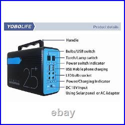 Portable Camping Solar Panel Power Station Mobile Power Supply
