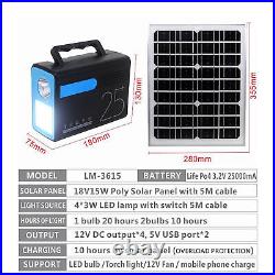 Portable Camping Solar Panel Power Station Mobile Power Supply