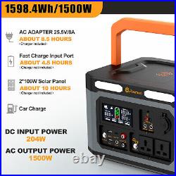 Portable Power Station 1500W 1598Wh Energy Storage Power Supply Solar Generator