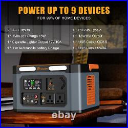 Portable Power Station 1500W 1598Wh Energy Storage Power Supply Solar Generator