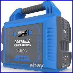 Portable Power Station 300W LIPOWER 296Wh/80000mAh Generator 110V/300W AC DC +