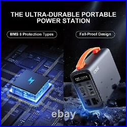 Portable Power Station 320Wh, 240W Emergency Battery Backup Power Supply