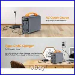 Portable Power Station 320Wh, 240W Emergency Battery Backup Power Supply