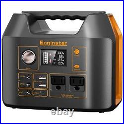 Portable Power Station EnginStar 300W Solar Generator 110V 296Wh Camping