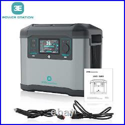 Portable Power Station Generator Battery Solar Panel Kit Supply Emergency Backup