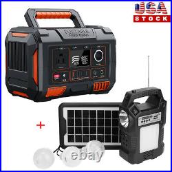 Portable Power Station Generator FM Radio Power Bank Outdoor Camping Hiking