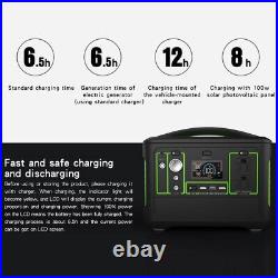 Portable Power Station Solar Generator 568Wh 600WCamping Emergency Power Supply