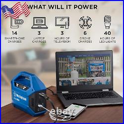 Portable Power Station & Solar Generator Pure Sine Wave AC Outlet 155Wh USA ONLY