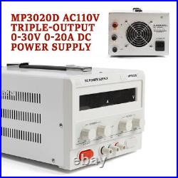 Portable Regulated Power Supply Adjustable Precision DC 32V 20Amp with Power Line