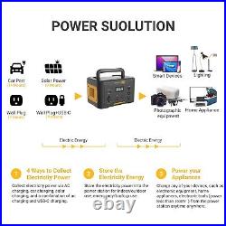 Powerness 1000W Portable Power Station Solar Generator Home Backup Emergency