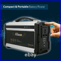 SereneLife Rechargeable Battery Portable Power Generator 222W Solar Panel