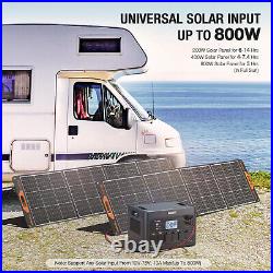 Solar Generator 2400W Portable Power Station 1843Wh Battery Supply with 11 Outlets