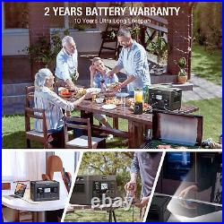 Solar Generator 2400W Portable Power Station 1843Wh Battery Supply with 11 Outlets