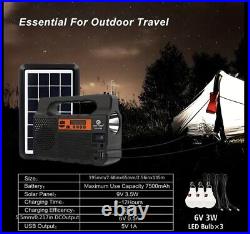 Solar Outdoor Energy Storage Generator LED Light Panel Portal Power Supply