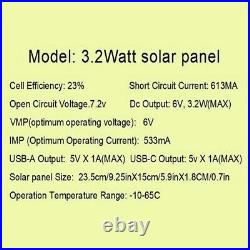 Solar Outdoor Energy Storage Generator LED Light Panel Portal Power Supply