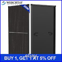 WERCHTAY 200W 400W 600W 1000W Solar Panel Mono PV 12V All Black Home RV Watt